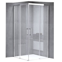 KABINA PRYSZNICOWA KWADRATOWA KZ90B CHROM 90x90 CM