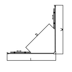 KABINA PRYSZNICOWA KWADRATOWA KZ90B CHROM 90x90 CM