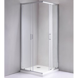 KABINA PRYSZNICOWA KWADRATOWA KZ93C CHROM 100X100 CM