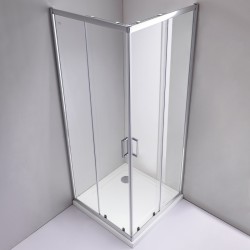 KABINA PRYSZNICOWA KWADRATOWA KZ93C CHROM 100X100 CM
