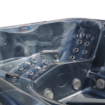JACUZZI OGRODOWE WANNA SPA606 220x220 NORDIC czarna