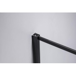 KABINA PRYSZNICOWA KWADRATOWA Z BRODZIKIEM BS13B/SXL02B CZARNA/BIAŁY 90x90 CM
