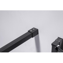 KABINA PRYSZNICOWA KWADRATOWA Z BRODZIKIEM BS13B/SXL02B CZARNA/BIAŁY 90x90 CM