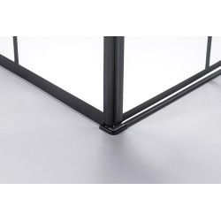 KABINA PRYSZNICOWA KWADRATOWA Z BRODZIKIEM BS13B/SXL02B CZARNA/BIAŁY 90x90 CM