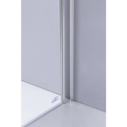 KABINA PRYSZNICOWA KWADRATOWA Z BRODZIKIEM KZ1190B/RIKO CHROM/CZARNY 90x90 CM