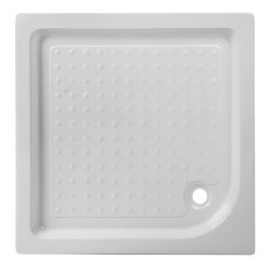 KABINA PRYSZNICOWA KWADRATOWA Z BRODZIKIEM KZ1390A/SXL02A CZARNA/BIAŁY 80x80 CM