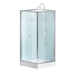 KABINA PRYSZNICOWA KWADRATOWA Z BRODZIKIEM WSH308 CHROM 90x90 CM
