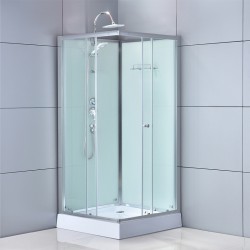 KABINA PRYSZNICOWA KWADRATOWA Z BRODZIKIEM WSH308 CHROM 90x90 CM