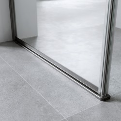 KABINA PRYSZNICOWA KWADRATOWA ZBR-900 CZARNA 90x90 CM