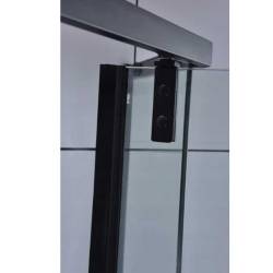 KABINA PRYSZNICOWA PIĘCIOKĄTNA + BRODZIK KZ4026B/SXL07B CZARNA/CZARNY 90x90 CM