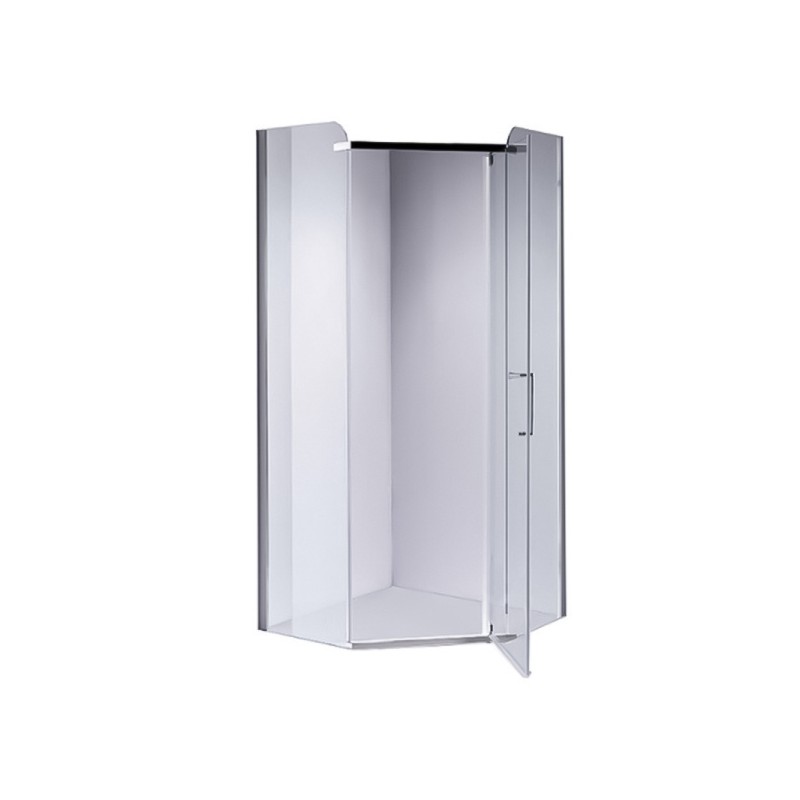 KABINA PRYSZNICOWA PIĘCIOKĄTNA KZ91A CHROM 80x80 CM KABINA PRYSZNICOWA PIĘCIOKĄTNA KZ91A CHROM 80x80 CM