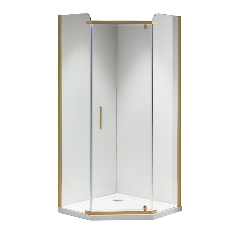 KABINA PRYSZNICOWA PIĘCIOKĄTNA KZ91A ZŁOTA 80x80 CM KABINA PRYSZNICOWA PIĘCIOKĄTNA KZ91A ZŁOTA 80x80 CM