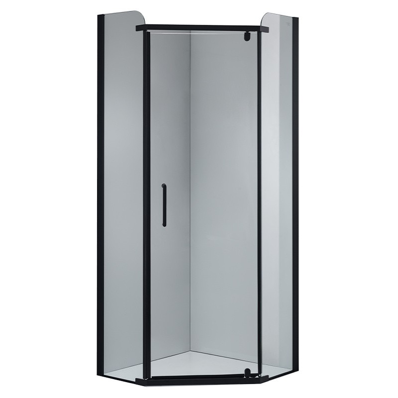 KABINA PRYSZNICOWA PIĘCIOKĄTNA KZ91B CZARNA 90x90 CM KABINA PRYSZNICOWA PIĘCIOKĄTNA KZ91B CZARNA 90x90 CM