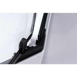 KABINA PRYSZNICOWA PIĘCIOKĄTNA Z BRODZIKIEM BS06B/SXL07B CZARNA/BIAŁY 90x90 CM