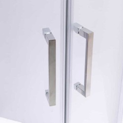 KABINA PRYSZNICOWA PÓŁOKRĄGŁA KZ101A CHROM 80x80 CM