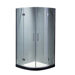 KABINA PRYSZNICOWA PÓŁOKRĄGŁA KZ4050B CHROM 80x80 CM