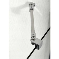 KABINA PRYSZNICOWA PÓŁOKRĄGŁA KZ4050B CHROM 80x80 CM