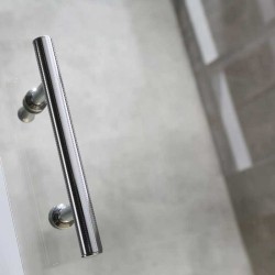 KABINA PRYSZNICOWA PÓŁOKRĄGŁA KZ4050B CHROM 80x80 CM