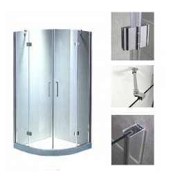 KABINA PRYSZNICOWA PÓŁOKRĄGŁA KZ4050C CHROM 90x90 CM