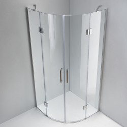 KABINA PRYSZNICOWA PÓŁOKRĄGŁA KZ92A CHROM 80x80 CM