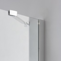 KABINA PRYSZNICOWA PÓŁOKRĄGŁA KZ92A CHROM 80x80 CM
