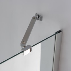 KABINA PRYSZNICOWA PÓŁOKRĄGŁA KZ92A CHROM 80x80 CM