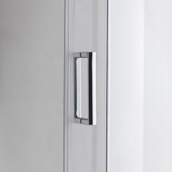KABINA PRYSZNICOWA PÓŁOKRĄGŁA KZ94B CHROM 90x90 CM