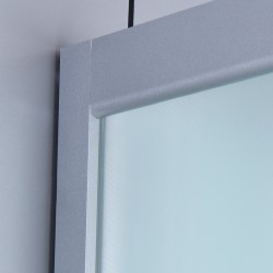 KABINA PRYSZNICOWA PÓŁOKRĄGŁA Z BRODZIKIEM WSH301B MAT CHROM 90x90 CM