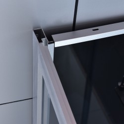 KABINA PRYSZNICOWA PÓŁOKRĄGŁA Z BRODZIKIEM WSH302A CHROM 80x80 CM