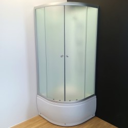 KABINA PRYSZNICOWA PÓŁOKRĄGŁA Z BRODZIKIEM WSH304B MAT 90x90 CM