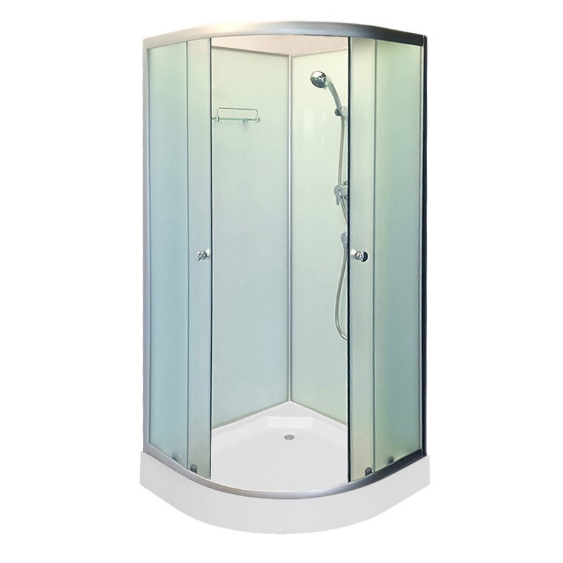 KABINA PRYSZNICOWA PÓŁOKRĄGŁA Z BRODZIKIEM WSH305A MAT CHROM 80x80 CM KABINA PRYSZNICOWA PÓŁOKRĄGŁA Z BRODZIKIEM WSH305A MAT CHROM 80x80 CM