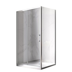 KABINA PRYSZNICOWA PROSTOKĄTNA KZ103C CHROM 120x80 CM