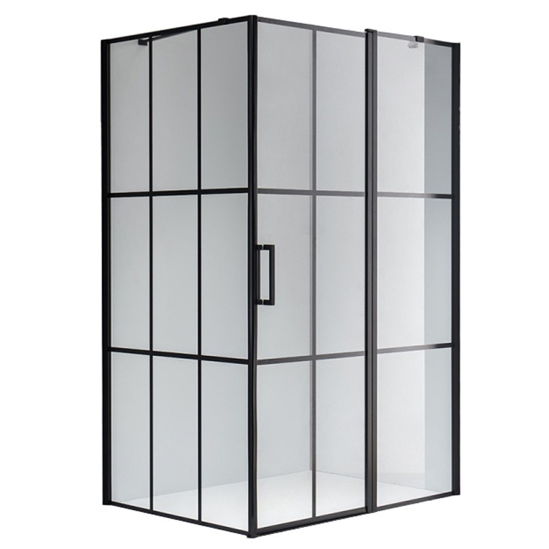 KABINA PRYSZNICOWA PROSTOKĄTNA BS02A CZARNA 100x80 CM KABINA PRYSZNICOWA PROSTOKĄTNA BS02A CZARNA 100x80 CM