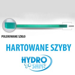 KABINA PRYSZNICOWA PROSTOKĄTNA BS03B CZARNA 110x90 CM