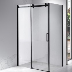 KABINA PRYSZNICOWA PROSTOKĄTNA BS15C CZARNA 120x80 CM