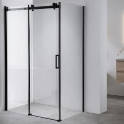 KABINA PRYSZNICOWA PROSTOKĄTNA BS15C CZARNA 120x80 CM