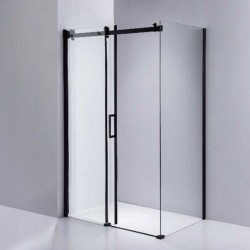 KABINA PRYSZNICOWA PROSTOKĄTNA BS15C CZARNA 120x80 CM