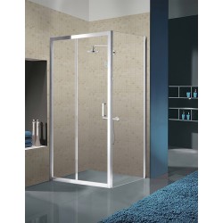 KABINA PRYSZNICOWA PROSTOKĄTNA KZ103B CHROM 110x80 CM