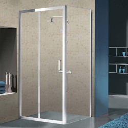 KABINA PRYSZNICOWA PROSTOKĄTNA KZ104C CHROM 120x90 CM