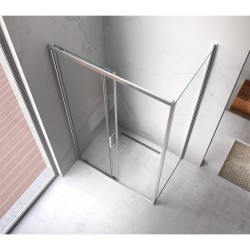KABINA PRYSZNICOWA PROSTOKĄTNA KZ104C CHROM 120x90 CM