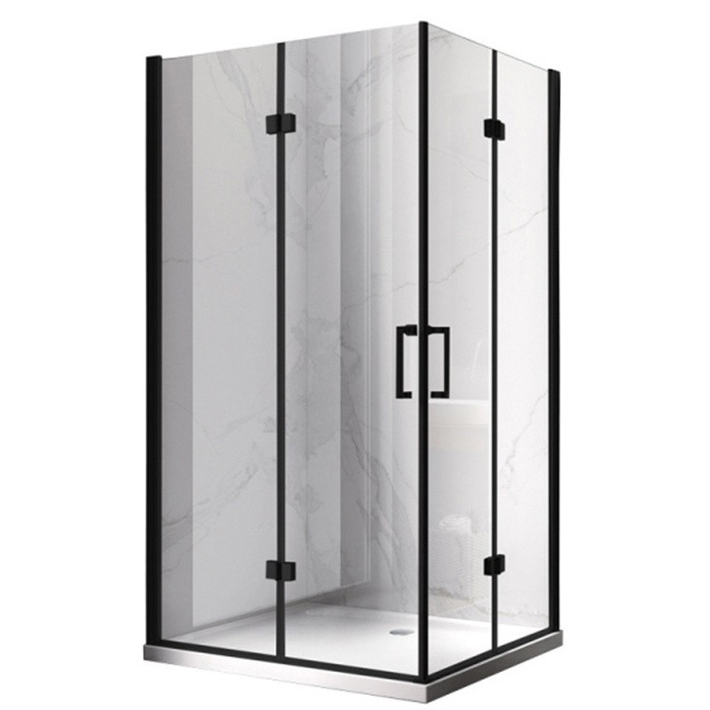KABINA PRYSZNICOWA PROSTOKĄTNA KZ12A CZARNA 90x80 CM KABINA PRYSZNICOWA PROSTOKĄTNA KZ12A CZARNA 90x80 CM
