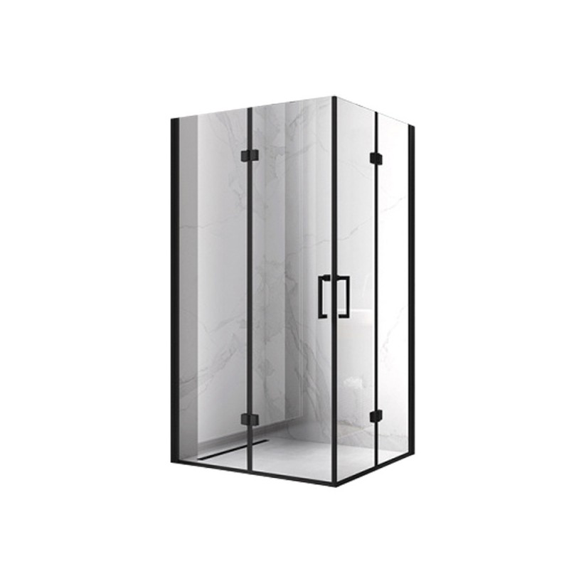 KABINA PRYSZNICOWA PROSTOKĄTNA KZ13A CZARNA 100x90 CM KABINA PRYSZNICOWA PROSTOKĄTNA KZ13A CZARNA 100x90 CM