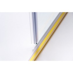 KABINA PRYSZNICOWA PROSTOKĄTNA KZ202C ZŁOTA 120x90 CM