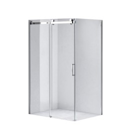KABINA PRYSZNICOWA PROSTOKĄTNA KZ203A CHROM 100x80 CM