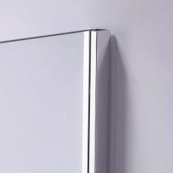 KABINA PRYSZNICOWA PROSTOKĄTNA Z BRODZIKIEM KZ103C/ST03C CHROM/BIAŁY 120x80 CM
