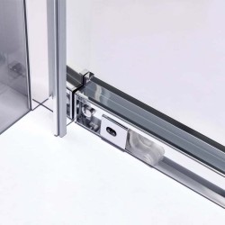 KABINA PRYSZNICOWA PROSTOKĄTNA Z BRODZIKIEM KZ103C/ST03C CHROM/BIAŁY 120x80 CM