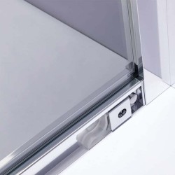 KABINA PRYSZNICOWA PROSTOKĄTNA Z BRODZIKIEM KZ103C/ST03C CHROM/BIAŁY 120x80 CM