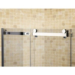 KABINA PRYSZNICOWA PROSTOKĄTNA Z BRODZIKIEM KZ203C/ST03C CHROM/CZARNY 120x80 CM