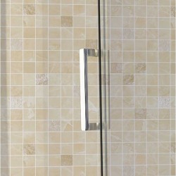 KABINA PRYSZNICOWA PROSTOKĄTNA Z BRODZIKIEM KZ203C/ST03C CHROM/CZARNY 120x80 CM