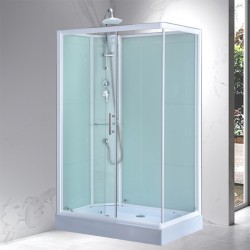 KABINA PRYSZNICOWA PROSTOKĄTNA Z BRODZIKIEM WSH307L LEWA CHROM 120x80 CM